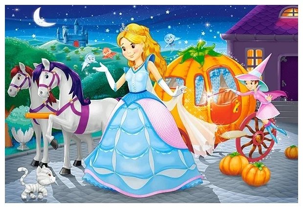 Пазлы   55 дет. "Сказки" (4 в 1) 4+ Castor Land