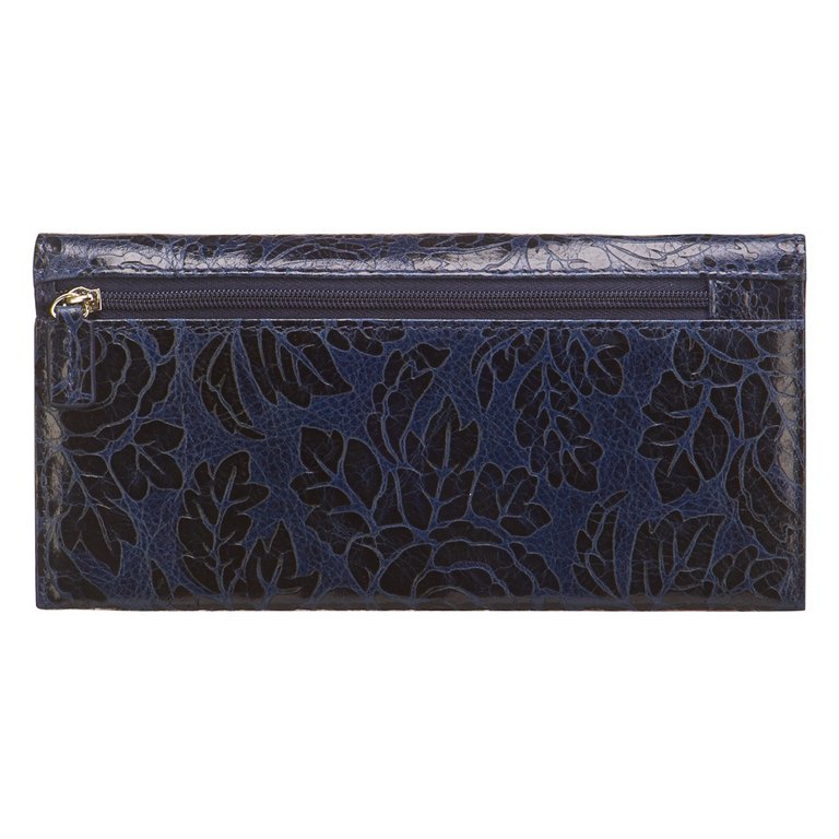 Портмоне Dr.Koffer 9,5*18,5см, нат. кожа, синий