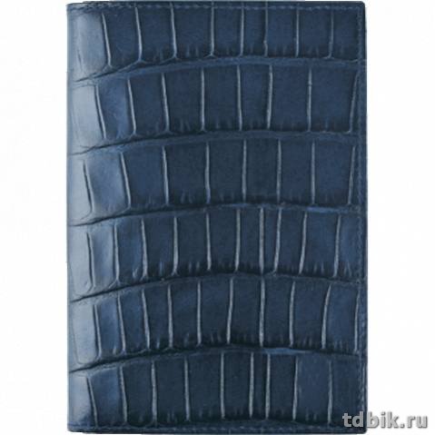 Обложка для паспорта deVENTE "Wild" кожзам 10*14,7см,темно-синяя Обложка для паспорта deVENTE "Wild" кожзам 10*14,7см,темно-синяя