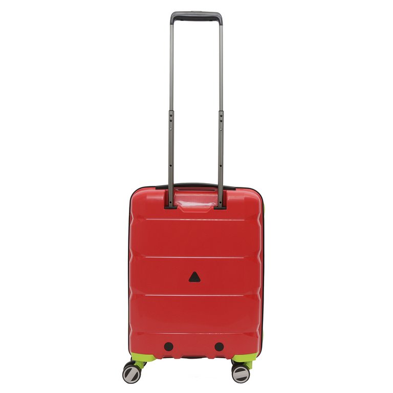 Чемодан 4-х колесный FABRETTI 100% полипропилен, 56*39*20 см, красный
