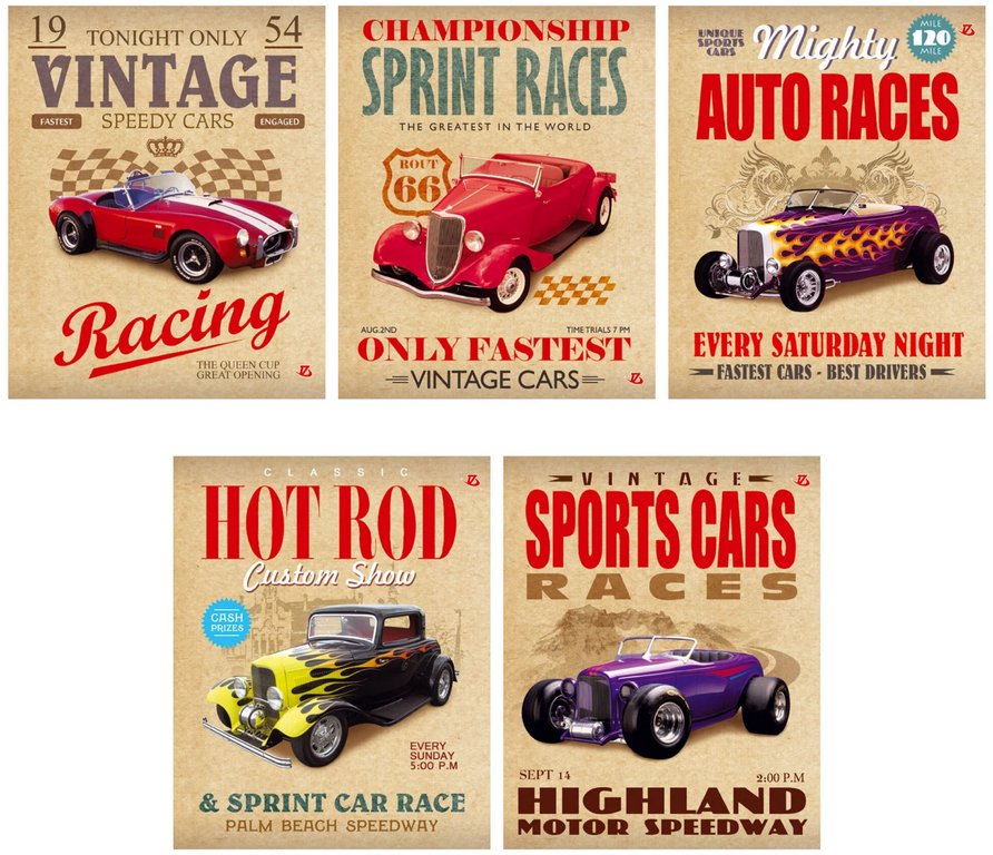 Тетрадь 48 лист кл. А5 на скрепке "Старинные авто" (с доп. лист.)