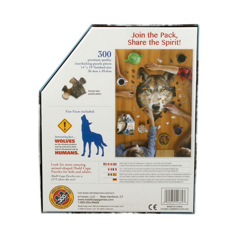 Пазлы  300 дет. фигурные "Волк" 10+