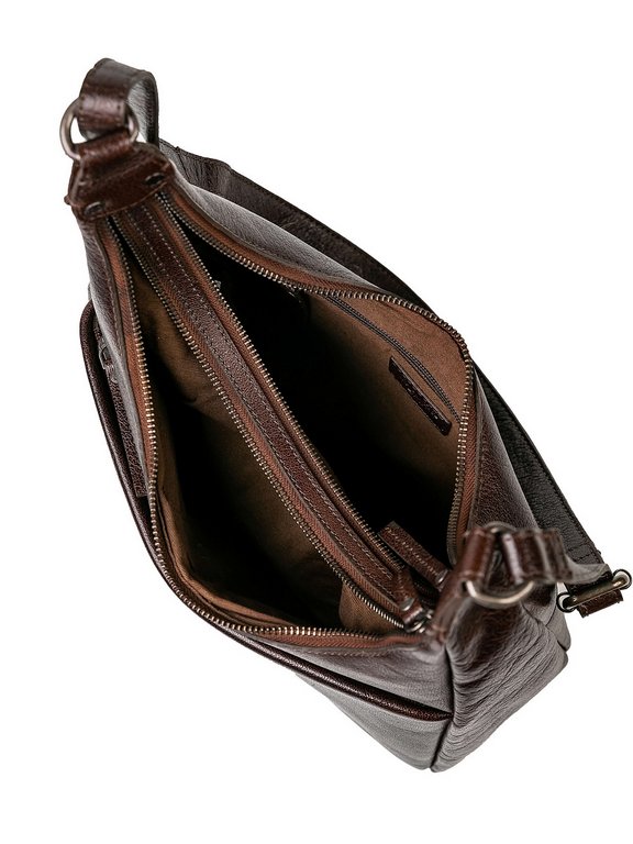 Сумка женская Dr.Koffer 28х21х9см см, нат.кожа коричневая