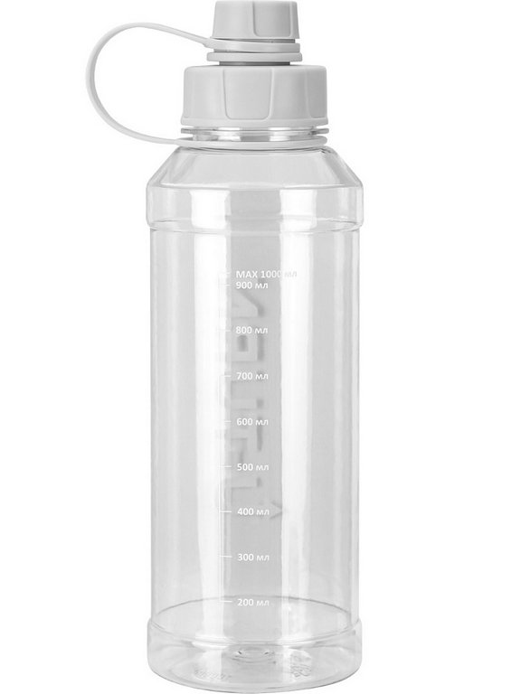 Бутылка пластиковая 1000мл прозрачная MILAND