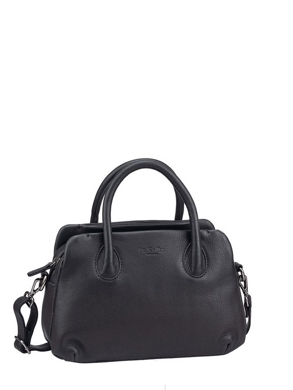 Сумка женская Dr.Koffer 28х19х13см см, нат.кожа черная