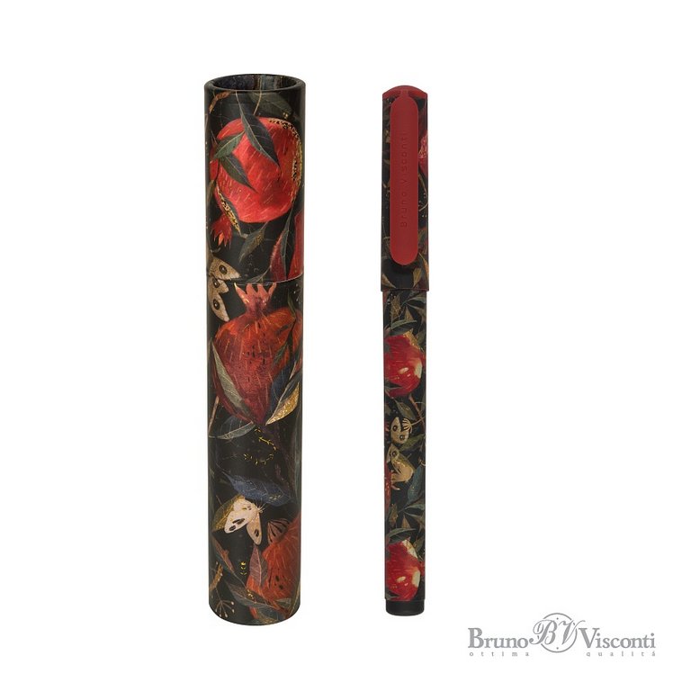 Ручка шариковая Bruno Visconti в тубусе "DreamWrite "Flora.Black night"