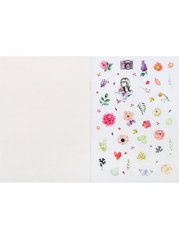 Набор наклеек 220 шт "Акварель и прованс" 16л., А5, MILAND