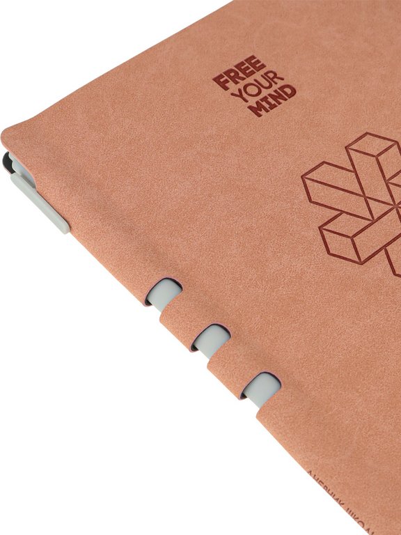 Дневник школьный Prof-Press твердая обл, кожзам, шар.ручка в комп "ГЕОМЕТРИЯ ИЛЛЮЗИЙ.Персиковый" 48л