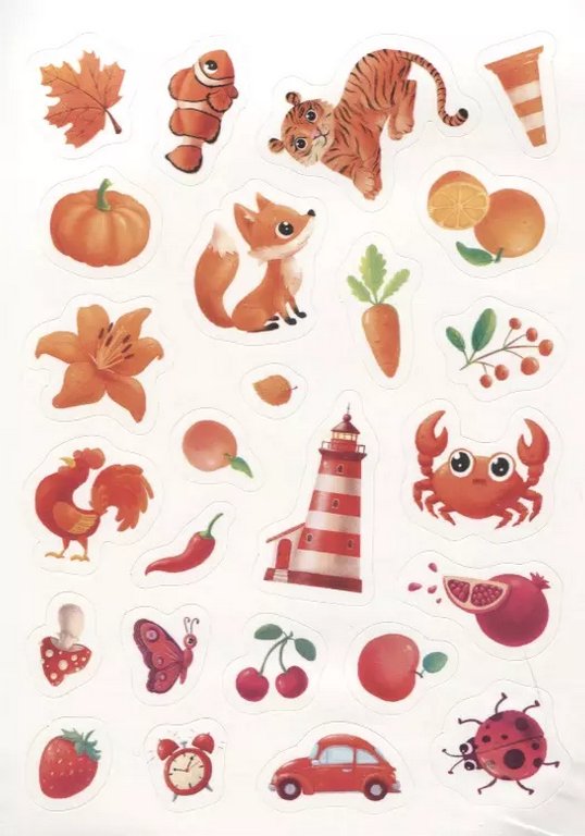 Набор наклеек 100 шт "Цвета" ПРОФ-пресс