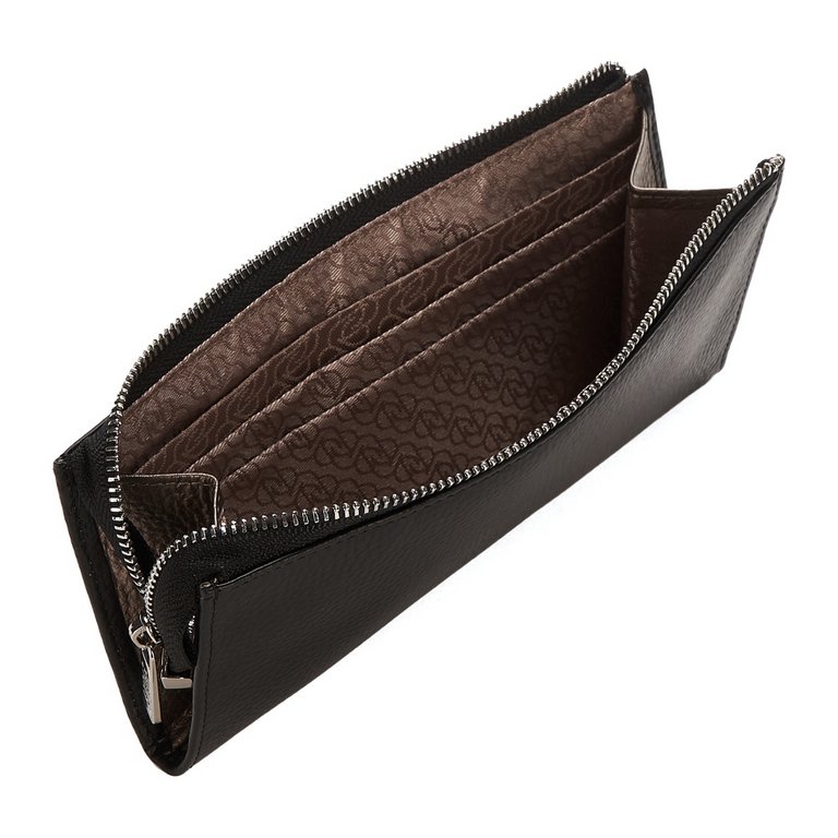 Портмоне Jane's Story женское 18см, нат.кожа, черное