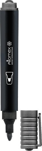 Маркер перманентный  3 мм Attomex круглый, черный