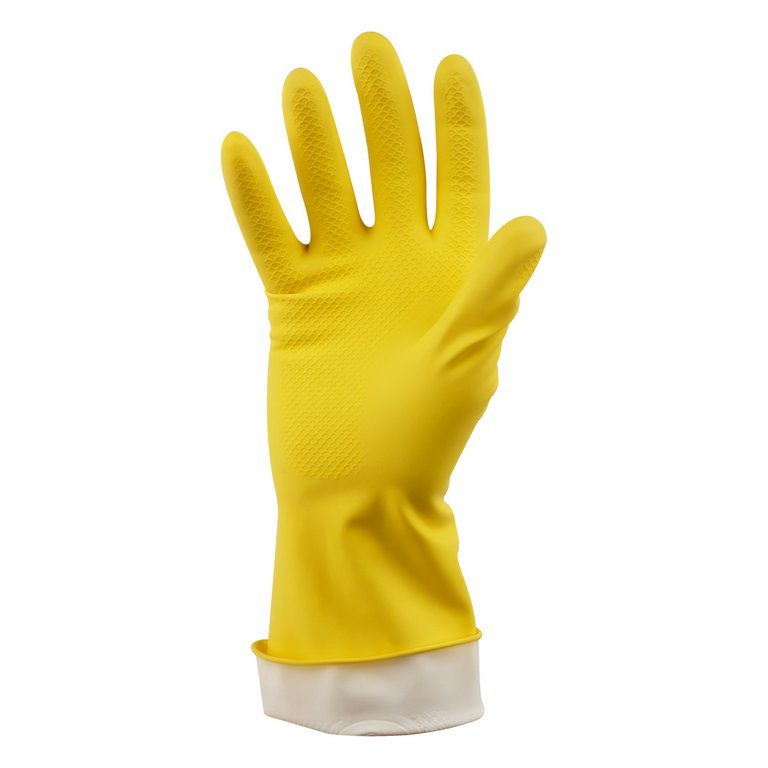 Перчатки латексные с хлопк. напылением, супер прочные OfficeClean, M