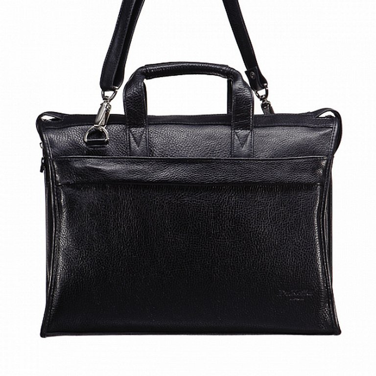 Сумка для документов Dr.Koffer 29*40*10см, нат. кожа, черная