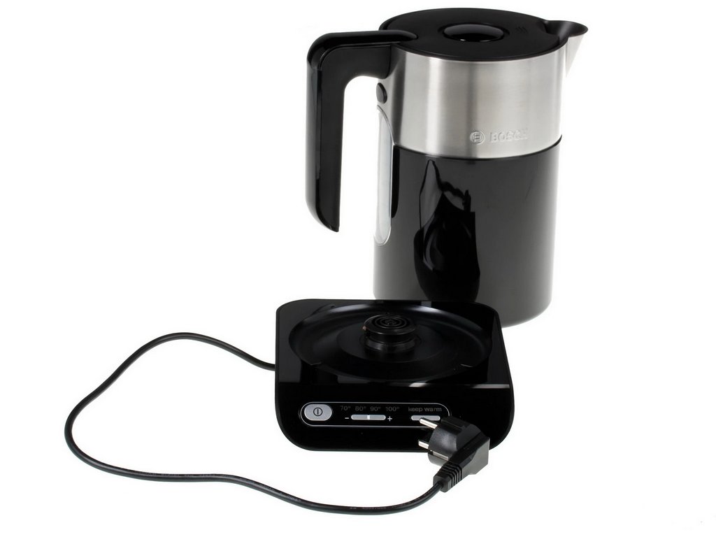 Чайник Bosch TWK8613Р, 1,5л, 2400 Вт, пластик, черный