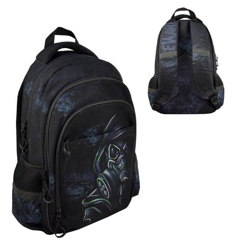 Рюкзак школьный для мальчика Феникс+ "Сталкер" 44*31*16 см черный