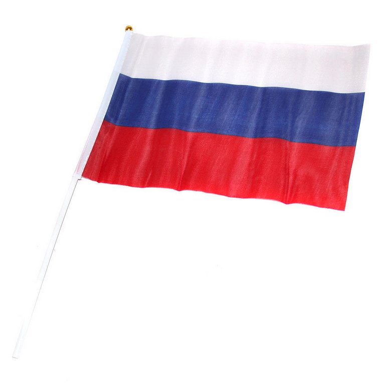 Флаг РФ  (60*90см) со штоком