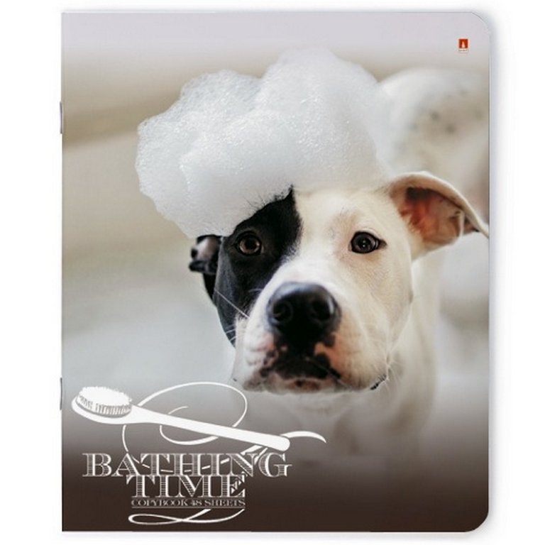 Тетрадь 48 лист кл. А5 на скрепке "СОБАКИ. С ЛЕГКИМ ПАРОМ"