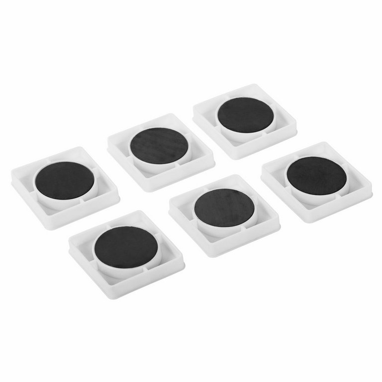 Магниты квадратные 35 мм стекло (6шт/уп) Мрамор BRAUBERG