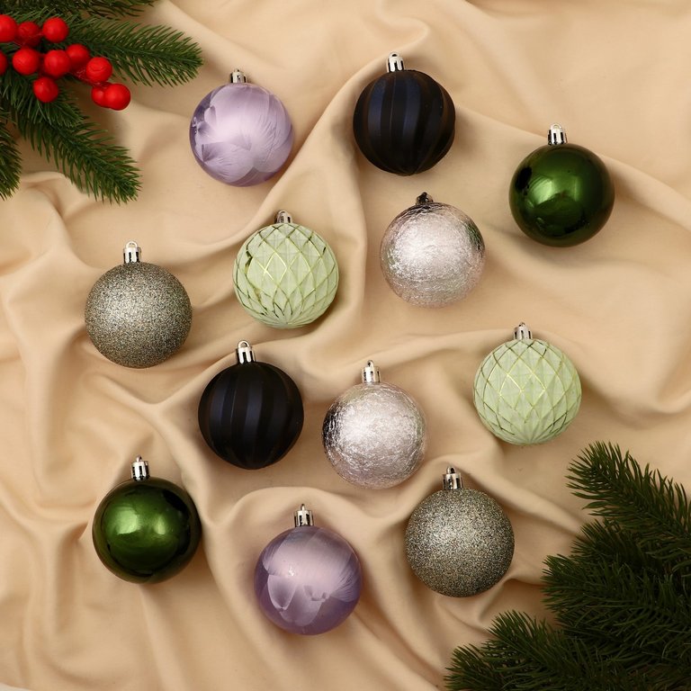 Набор шаров  цвет ассорти 60 мм 12 шт "Исида"