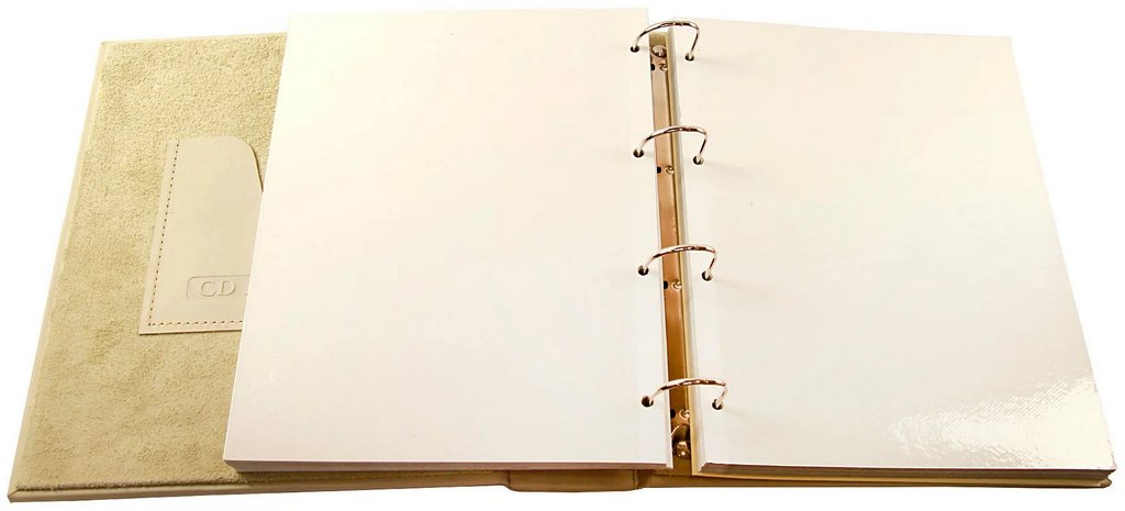 Фотоальбом магнитные листы 40шт, 28*32см, обложка из нат. кожи Макей "Барокко"