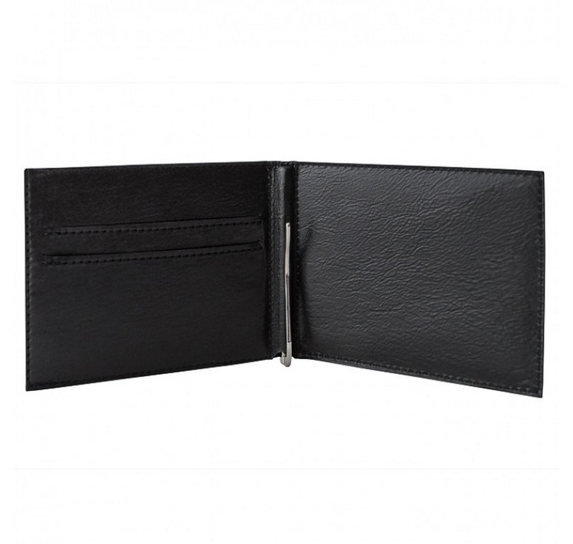 Зажим для денег 82*106мм "Макей" нат. кожа, цвет коричневый (многофункциональный)