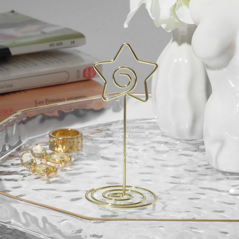 Мемо-клип  "Звезда" цв. золото