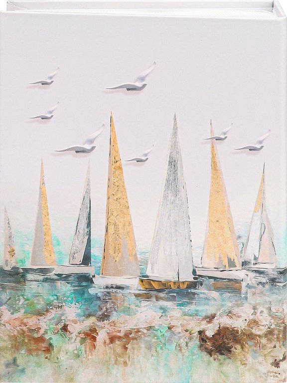 Фотоальбом  40 фото 10*15см твердая обложка "Морские паруса"