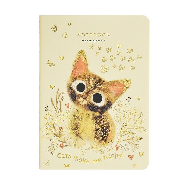 Тетрадь 32 лист кл. А6- на сшивке "LOVE ME.Милый котик"