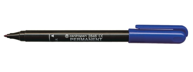 Маркер перманентный  1,0 мм Centropen круглый, синий