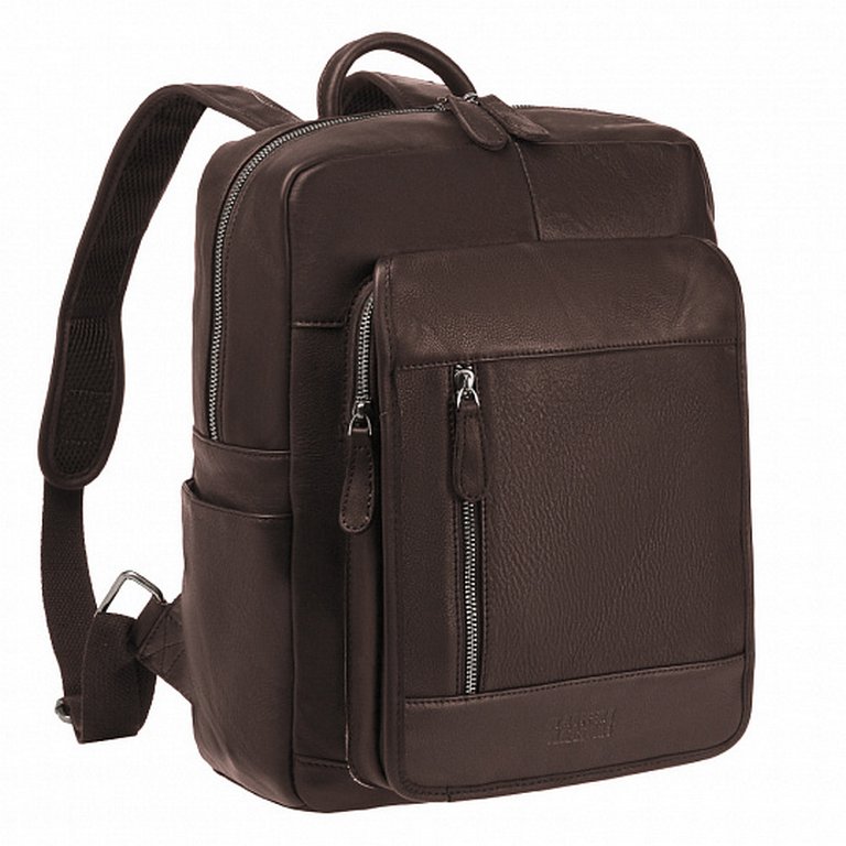 Рюкзак молодежный мужской  Dr.Koffer натуральная кожа 36*28*10см, коричн.