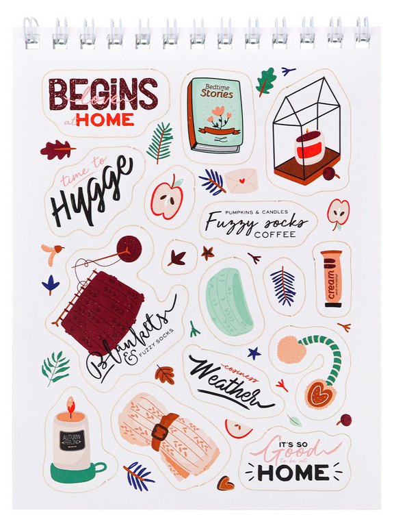 Набор наклеек 150 шт "Мой уют" 16л., А6, MILAND