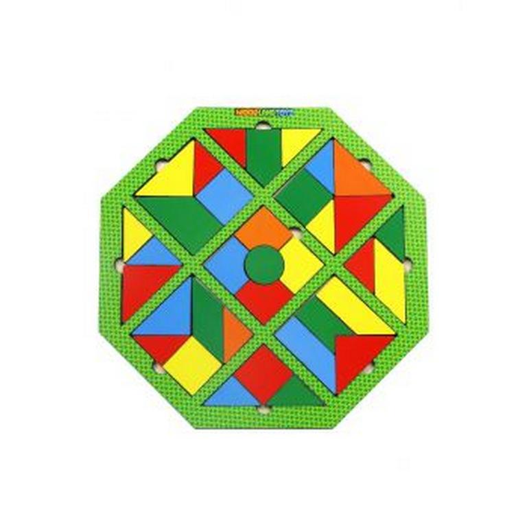 Головоломка из дерева "Калейдоскоп. Полянка" WOODLENDTOYS