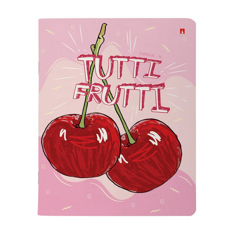 Тетрадь 96 лист кл. А5 на скрепке "Tutti Fruiti" ассорти