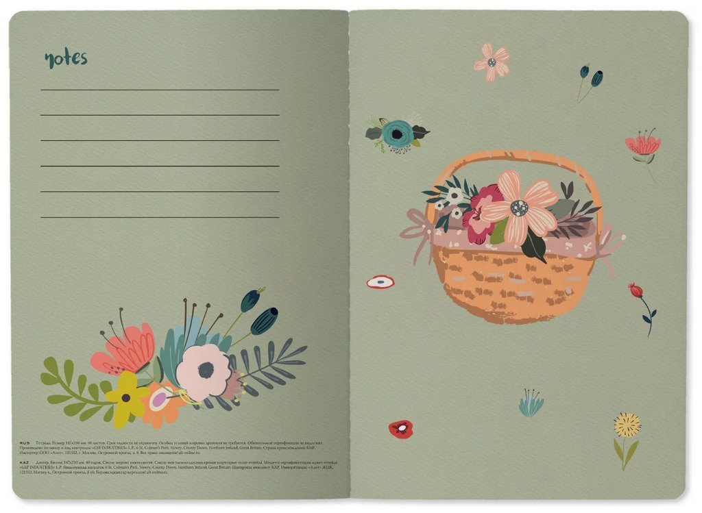 Тетрадь 40 лист без лин. А5 на сшивке МИКС 8 ДИЗАЙНОВ