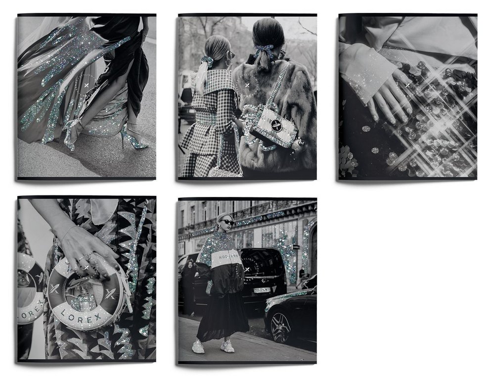 Тетрадь 48 лист кл. А5 на скрепке LOREX "FASHION STYLE" мел. карт. запеч. форз., soft touch, блёстки