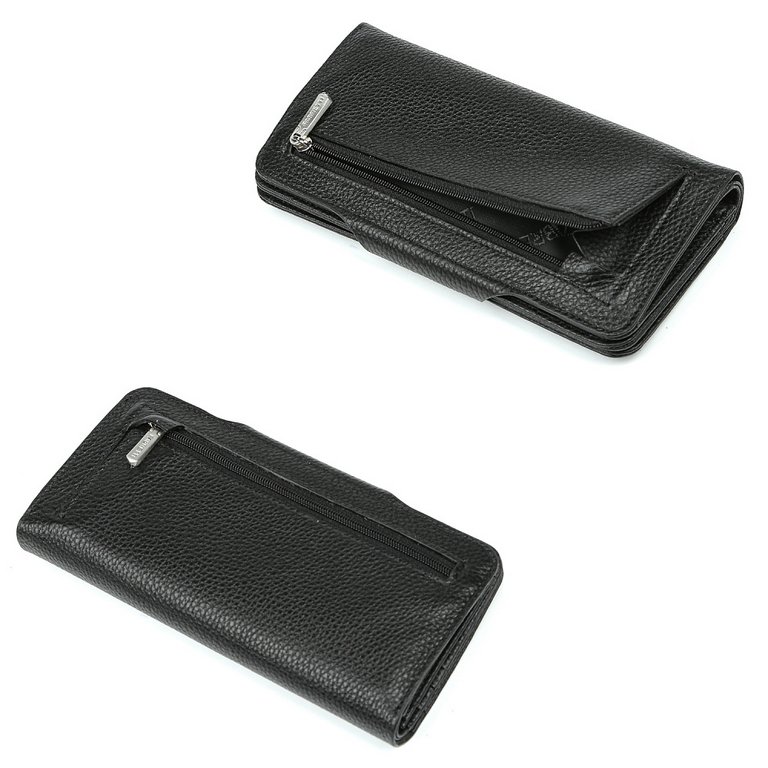 Портмоне FABRETTI мужское, нат.кожа, 10*18,6*2,8см, черный