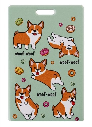 Обложка для двух карт "Корги" 93х124мм
