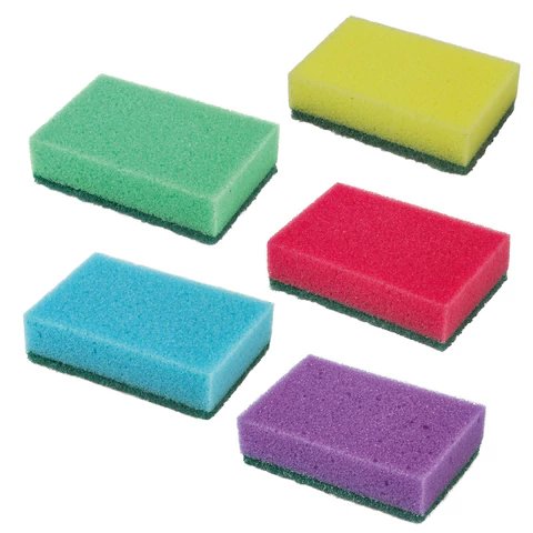 Губка для посуды поролоновая 96*64*27 мм, 10 шт/уп LAIMA MAXI