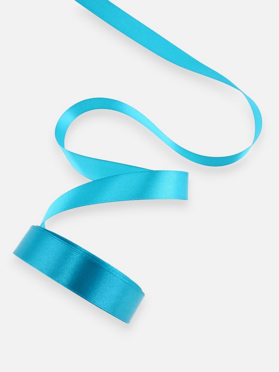 Лента атласная 2,0см*23м, цв. голубой  ART UZOR