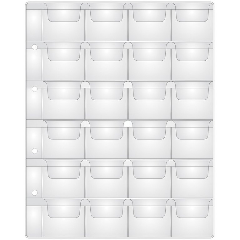 Лист для монет на 24 монеты 44*40, 120мкм OfficeSpace "Optima"