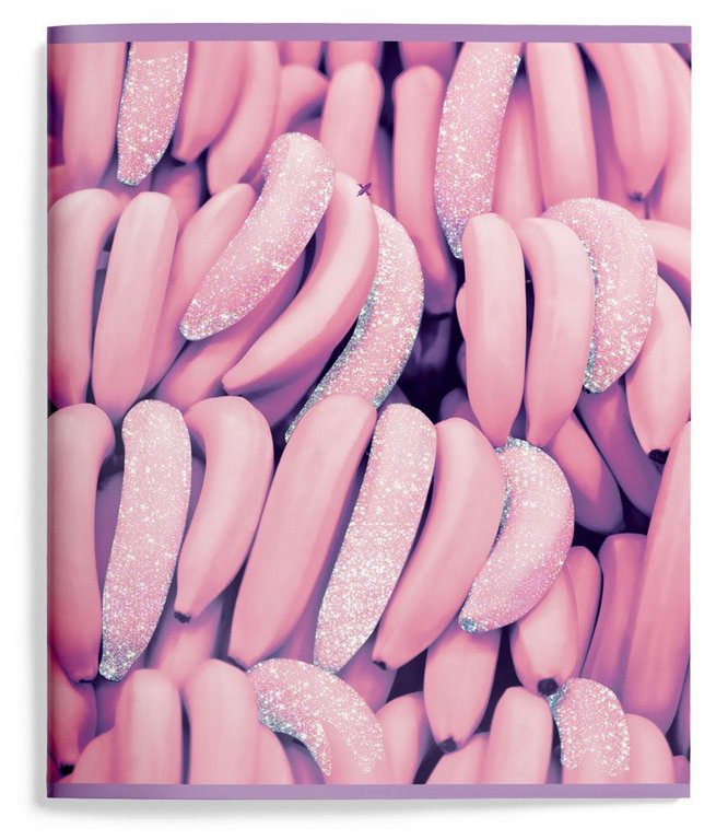 Тетрадь 48 лист кл. А5 на скрепке LOREX "EUPHORIA" мел. карт. запечатка форзаца, soft touch, блёстки