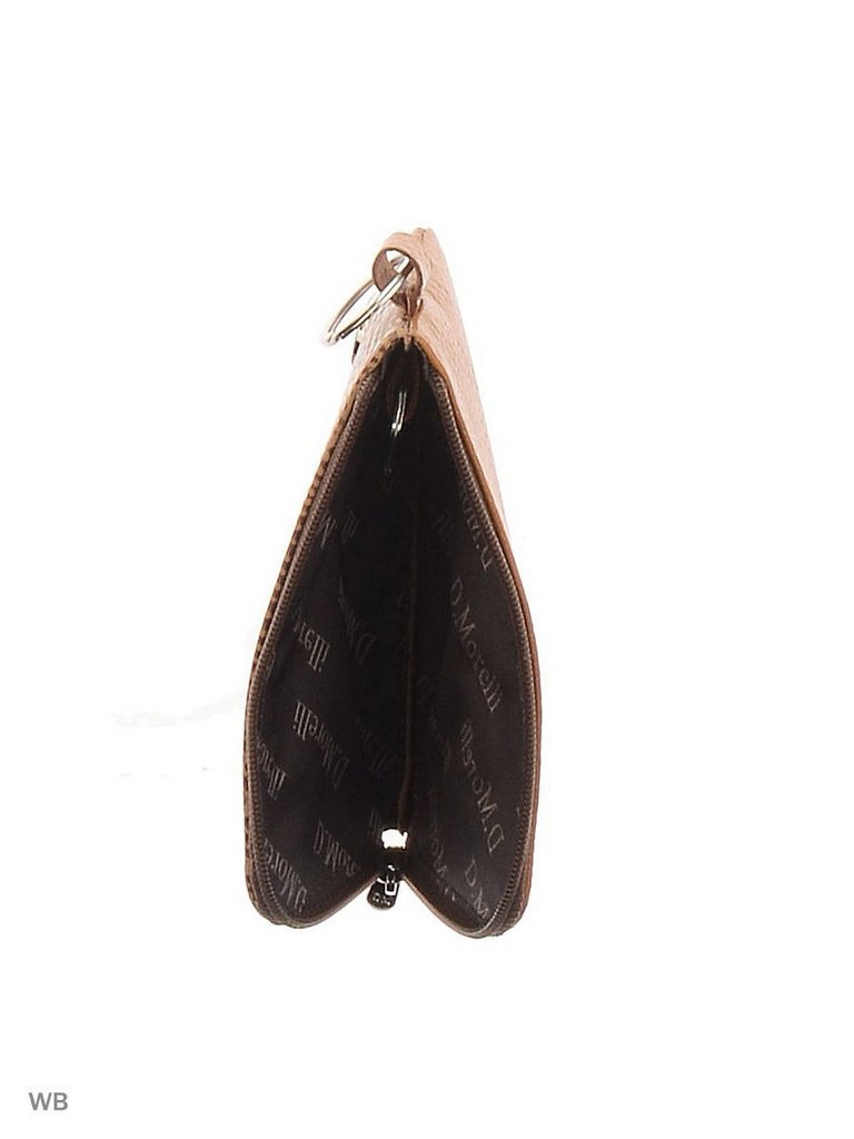 Футляр для ключей  D.Morelli "Варан" из нат.кожи, на молнии, рыжий