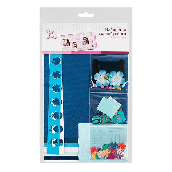 Набор элементов синие оттенки АРТформат