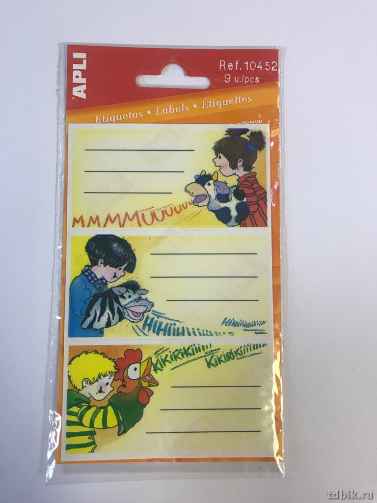 Наклейка для подписи тетрадей серия "Снова в школу" 3 л/уп. Apli