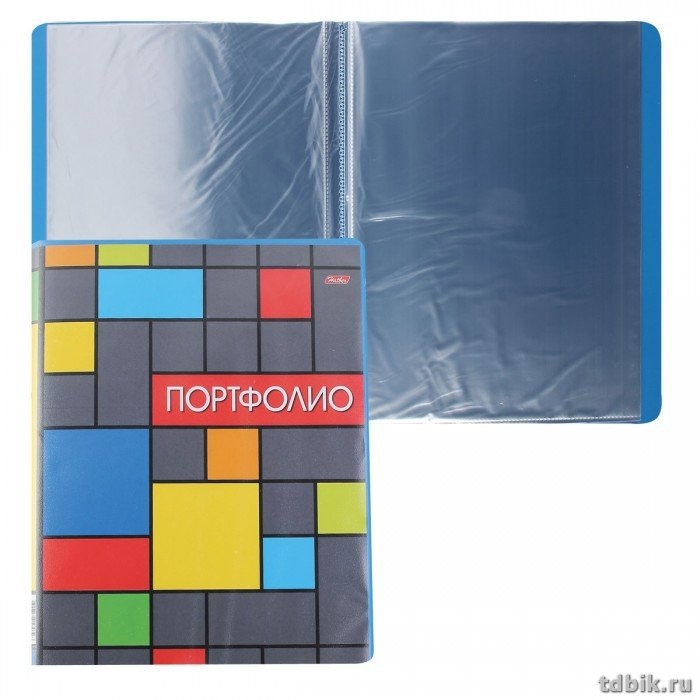 Портфолио Папка "Портфолио" А4, 20 файлов Hatber "Яркая графика"