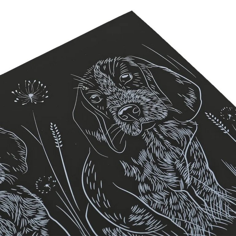 Гравюра А4 цветная "Бигли" MultiArt