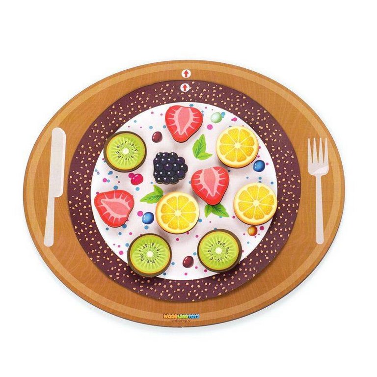 Игра обучающая  Еда "Юный кондитер, Пицца-Пирог-Торт-1" дерево WOODLENDTOYS