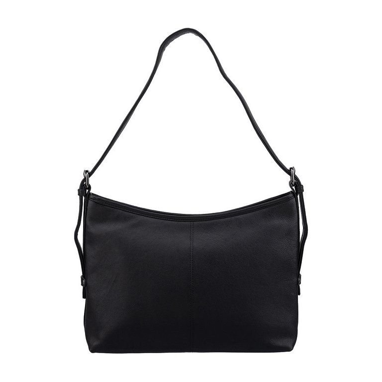 Сумка женская Dr.Koffer 32х23х12см см, нат.кожа черная