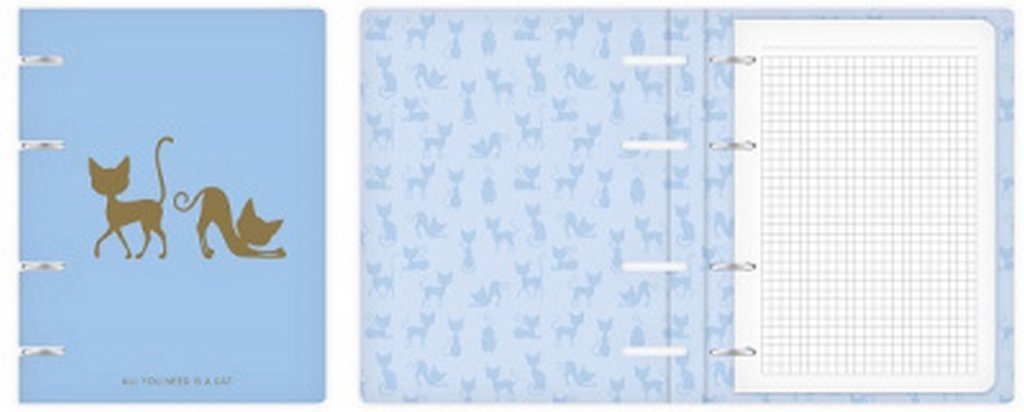 Тетрадь 100 лист кл. А5 на кольцах "Кошки"