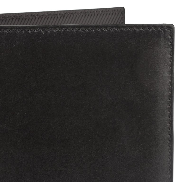 Папка адресная кожа, без надписи, Alliance, черная